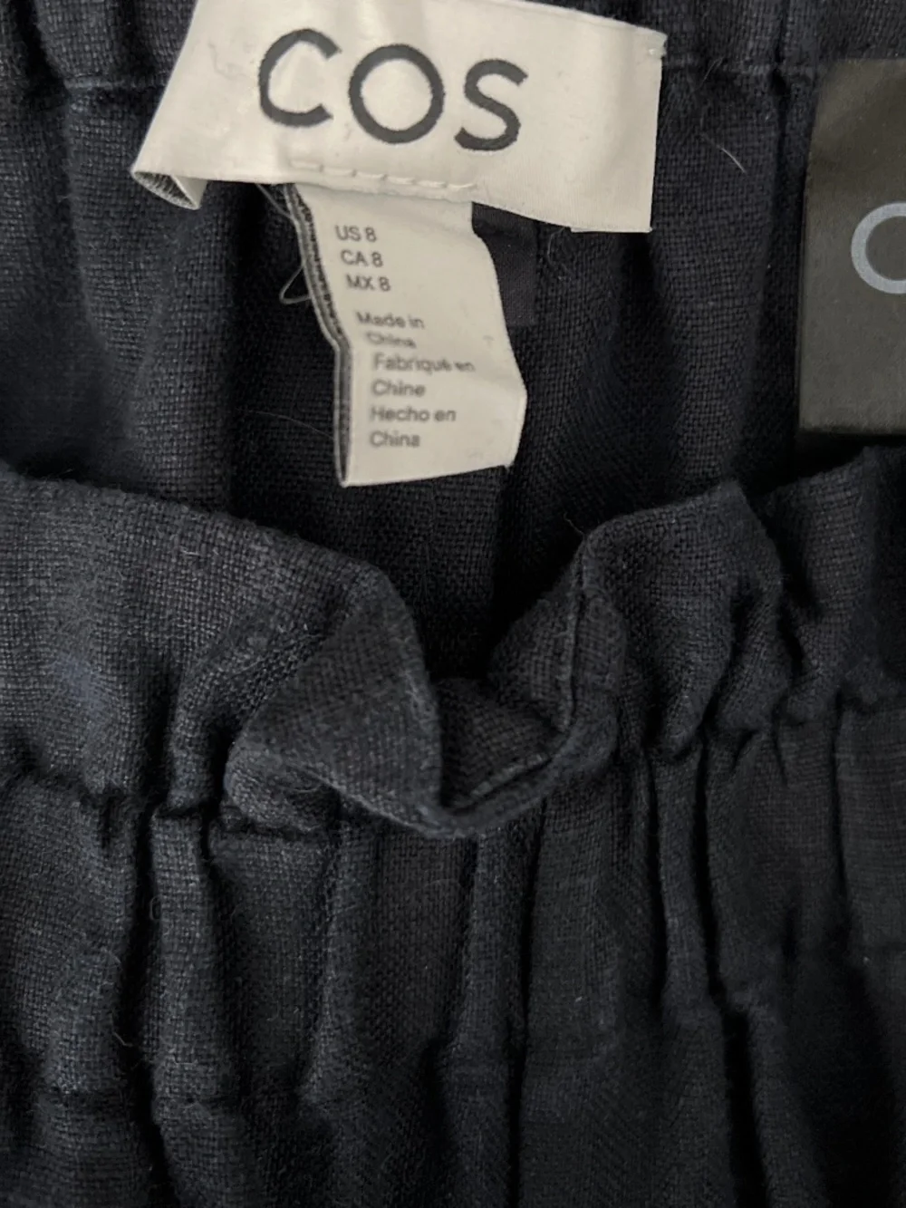 Cos Wide-Legged Linen Trousers, US size 8